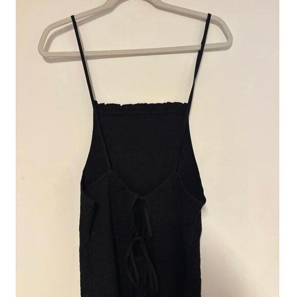 NWT Free People Iyla Smocked Mini Dress In Black Size XL - Picture 6 of 9